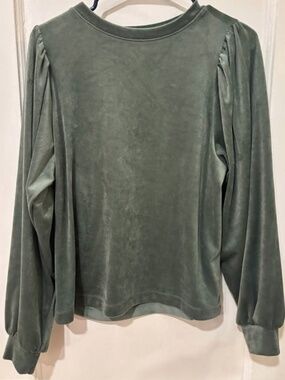 Green Velvet Top